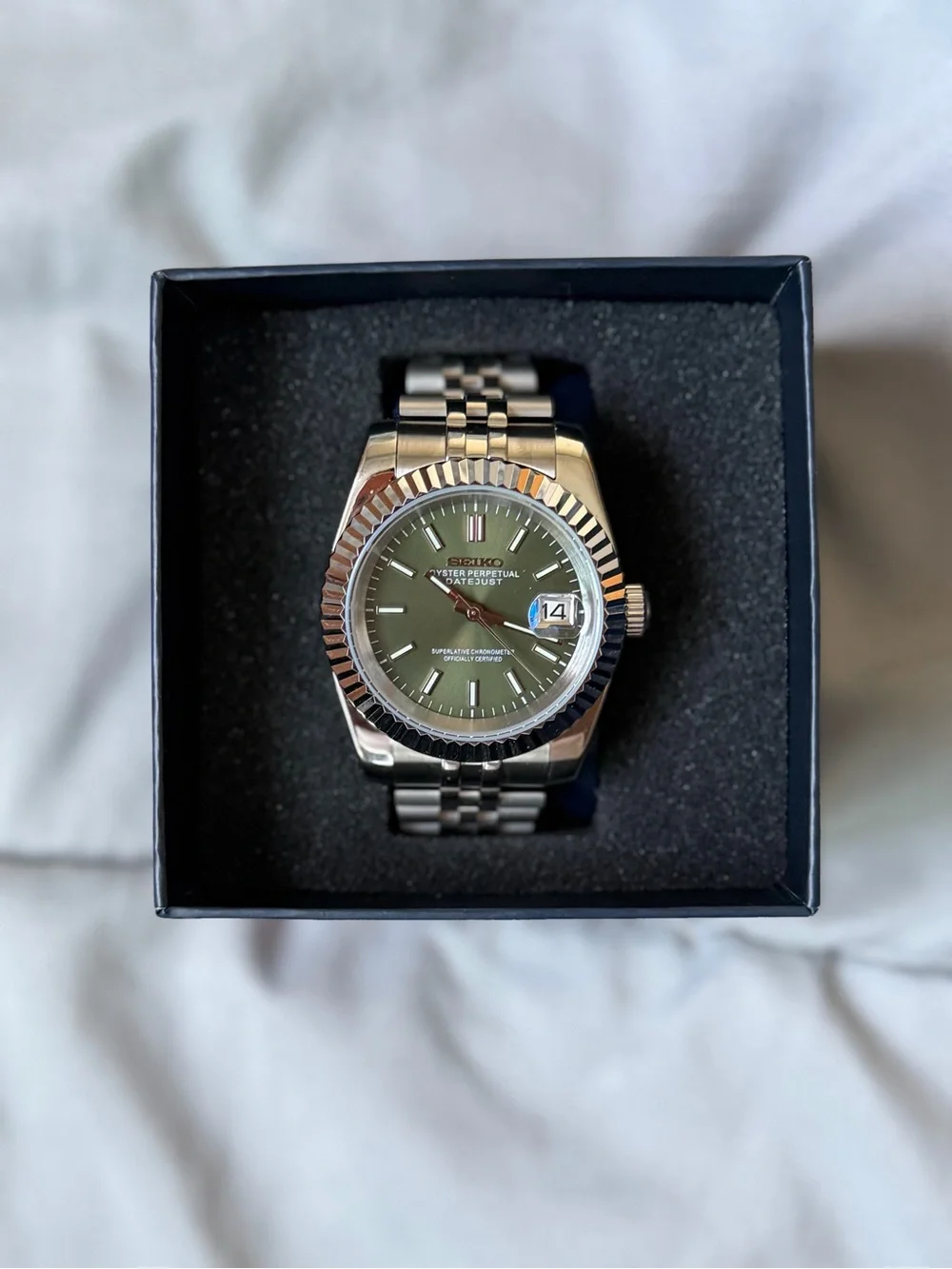 Seiko Mod: Olive Datejust